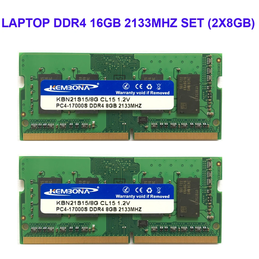 Kembona LAPTOP DDR4 16GB KIT(2X8GB) RAM Memory 2133mhz 2666mhz Memoria 260-pin SODIMM RAM Stick free shipping