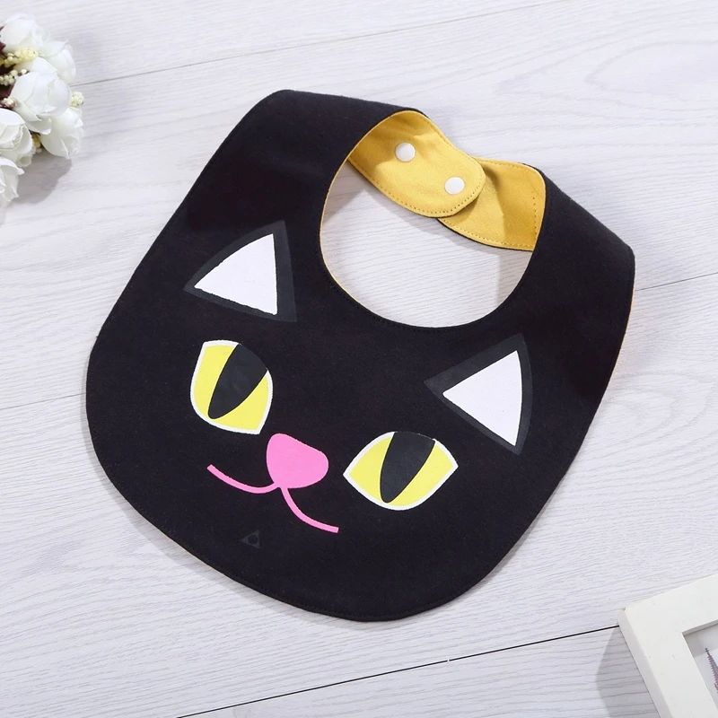 New Baby Cartoon Kawaii Bibs Cotton Waterproof Burp Cloths For Girls Boys Infant Cute Fashion Saliva Towels Newborn | Детская одежда и