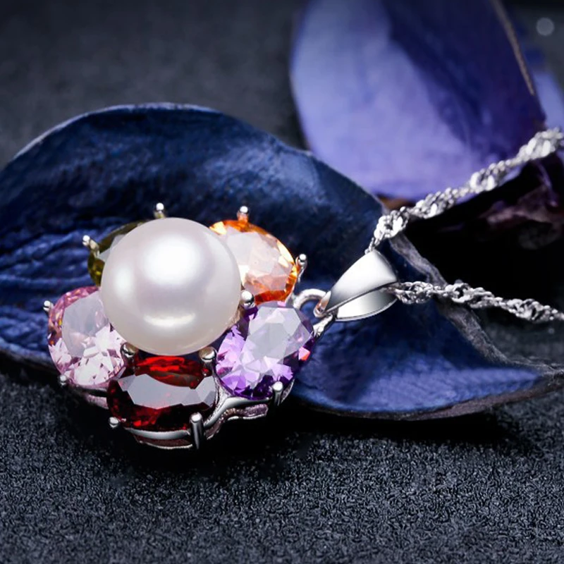 FENASY ювелирные наборы из стерлингового серебра 925 пробы богемный рубин подвеска