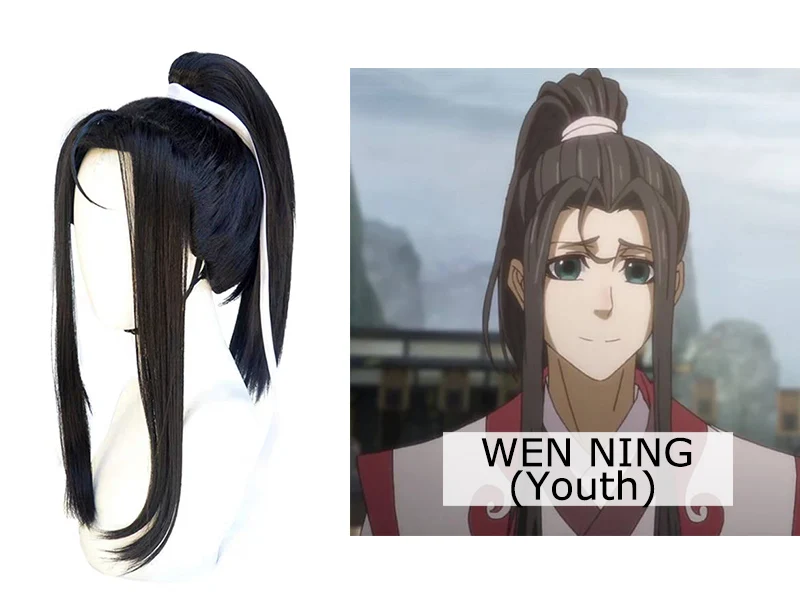 Eraspooky Mo Dao Zu Shi косплей парик Wei wuxian молодой гроссмейстер демонического культивирования костюм для мужчин Jin Ling Lan Wangji повязка на голову