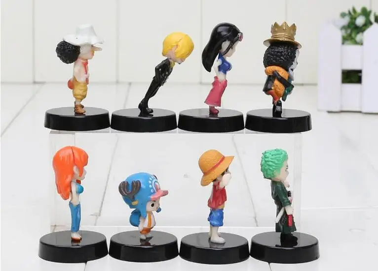 Экшн-фигурки из ПВХ 8 шт./компл. один предмет два года спустя Брук усоп Зоро нами