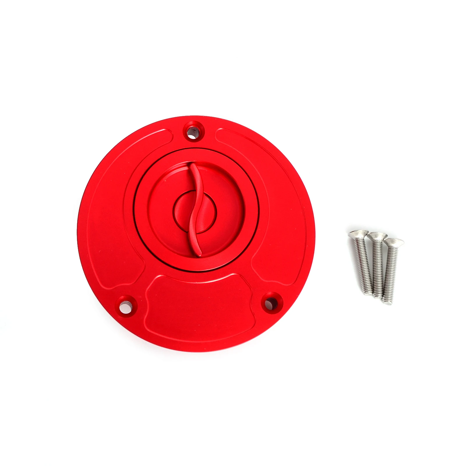 Красный Keyless топливного газа Кепки Танк прикрытия для Ducati 848 1098 1198 Monster 821 1200 S 600 750 800 900 1000 620 темно-695 1000 S2R S4R S4RS - Цвет: Красный