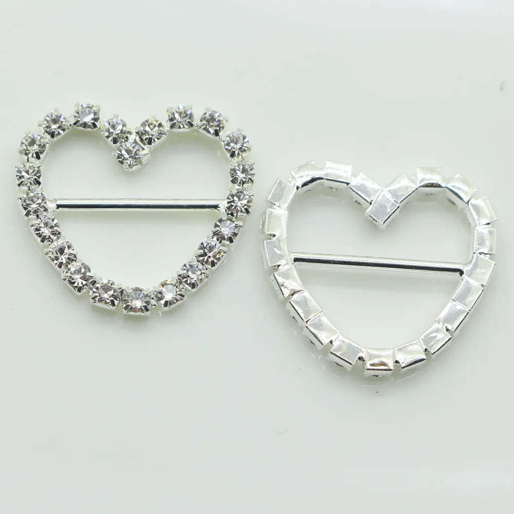 Новинка 10 шт./застежки Стразы в форме сердца/Лента Штора для рукоделия аксессуары