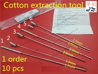 jz medical instrument stainless steel cotton ball carrier take cotton scroll screwdriver extraction tool cotton wool applicator