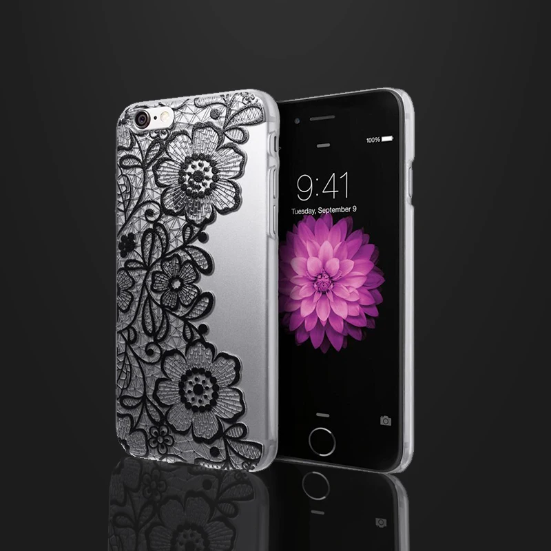 Изысканный сексуальный цветочный чехол для телефона Apple iPhone 7 8 6 6s SE Plus жесткий с