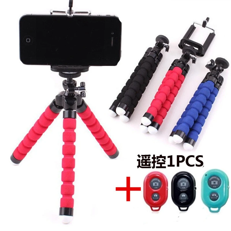 2 шт. штатив Гибкий штатив губка Осьминог для Iphone samsung huawei Xiaomi Открытый Смартфон GoPro аксессуары для камеры трико шт