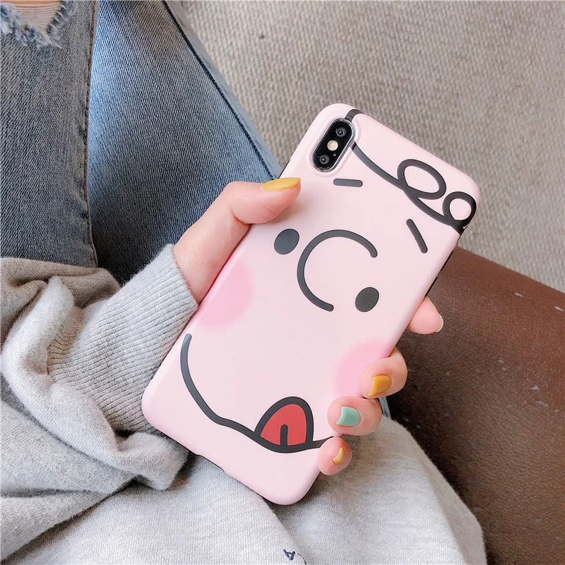 GlamPhoneCase милый мультфильм мальчик девочка чехол для iPhone X Xs Max XR 8 7 Простая мягкая задняя чехол для iPhone 8 7 6 6S Plus чехлы