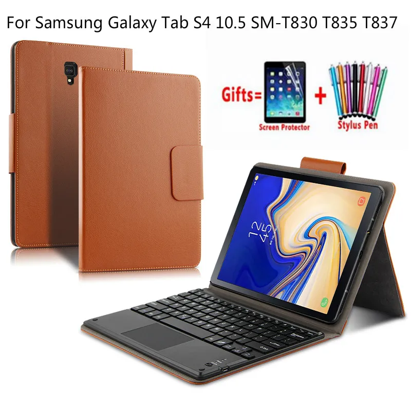 Модный чехол с передней подставкой для samsung Galaxy Tab S 4 S4 10,5 T835 T830 SM-T830 SM-T835 Smart Cover Funda с карандашом+ Flim