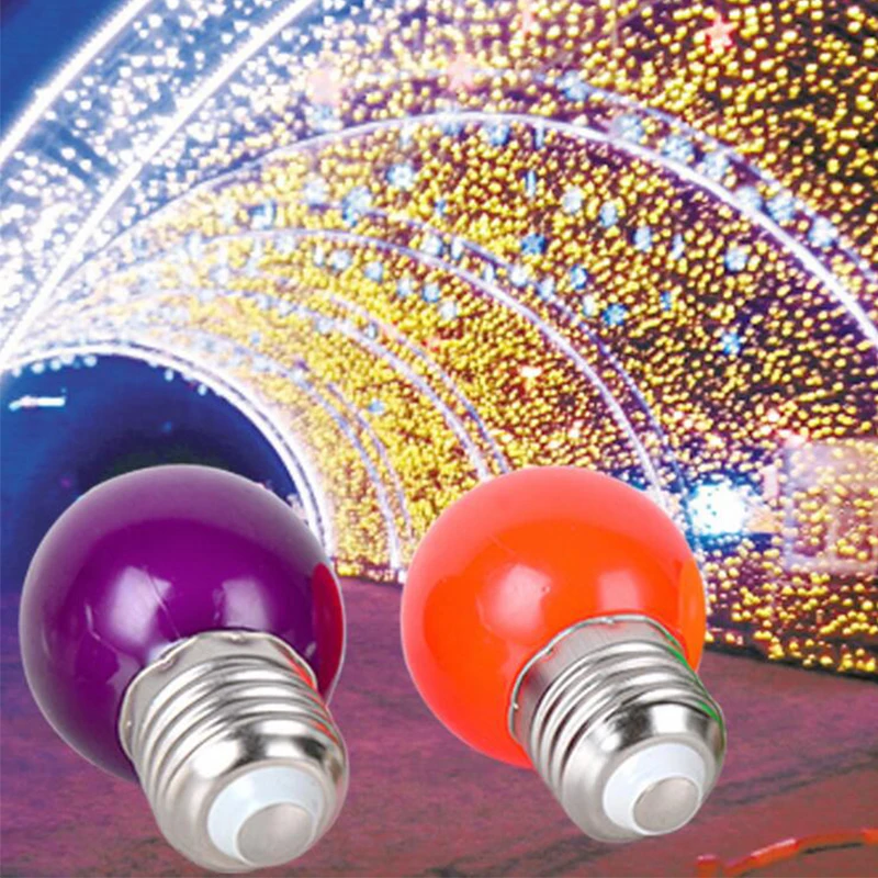 

1W 3W E27 LED RGB LED Light Bulb G45 220V LED Light SMD 2835 Lamparas Led Bulbs Colorful bulb Light flashlight