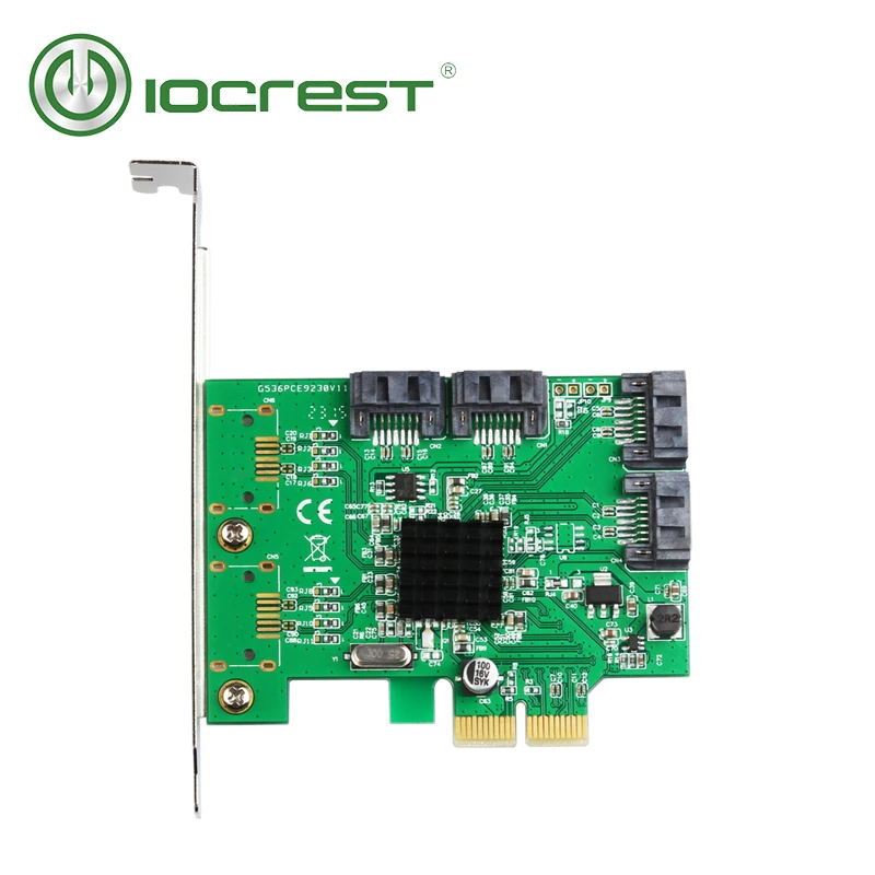 IOCREST SATA III 4 порта PCI e версия 2 x2 Слот контроллер карты HyperDuo программное обеспечение