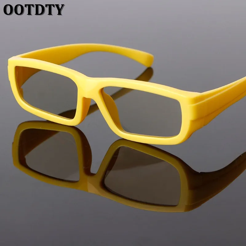 OOTDTY Детские круговые поляризованные Пассивные 3D очки для настоящего D ТВ Кино |