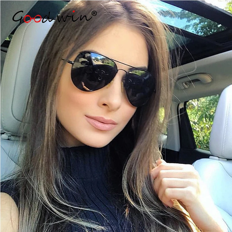 Good Win авиационные Солнцезащитные очки женские роскошные брендовые дизайнерские градиентные пилотные солнцезащитные очки для женщин и мужчин 50 мм zonnebril dames Lux merken