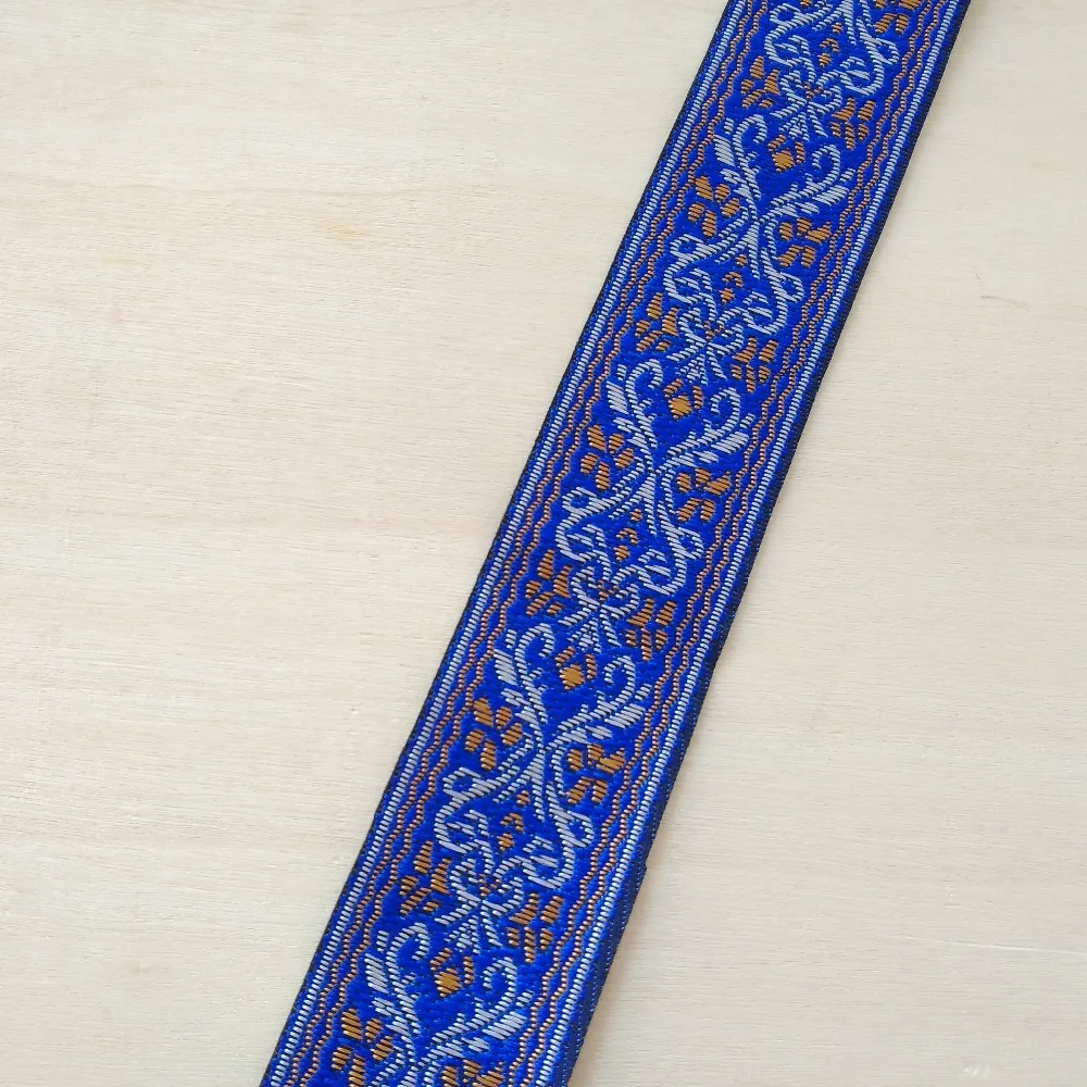 Фото 3 см 33 мм сапфирово-голубое этническое винтажное постельное белье кружевной