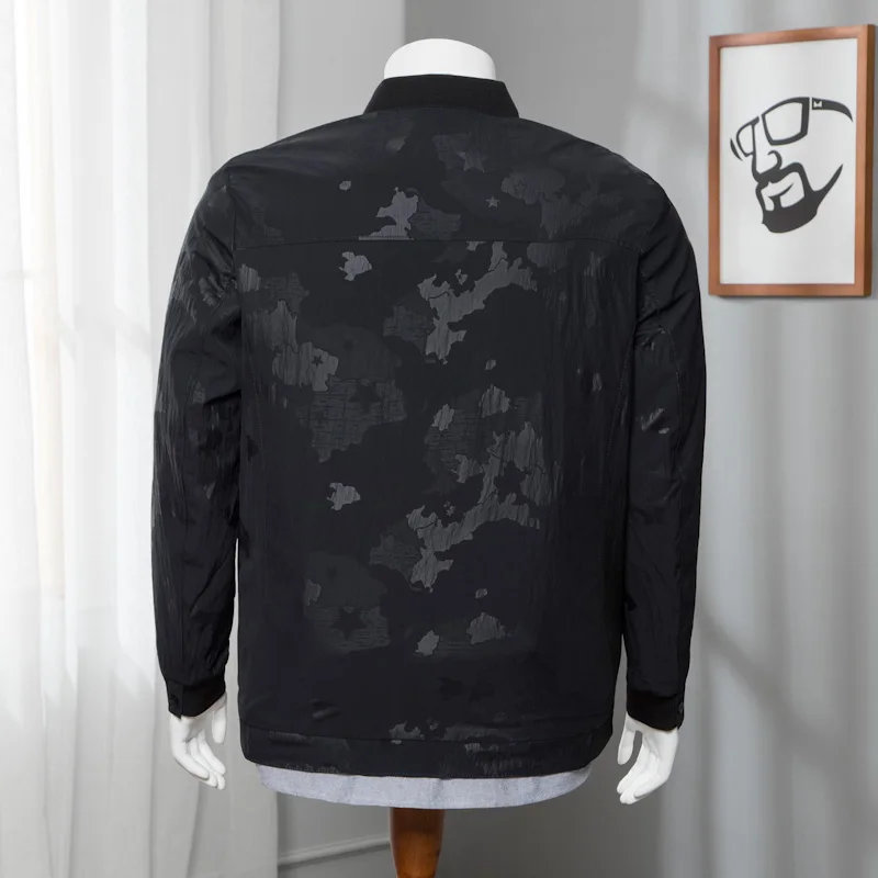 Размера плюс 8XL 7XL 6XL Мужская новинка осень зима 2018 повседневная куртка сплошная