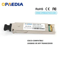 free shipping compatible with cisco 10g xfp transceiver10g 1550nm 40km xfp optical module10g er dual lc connectorddm function