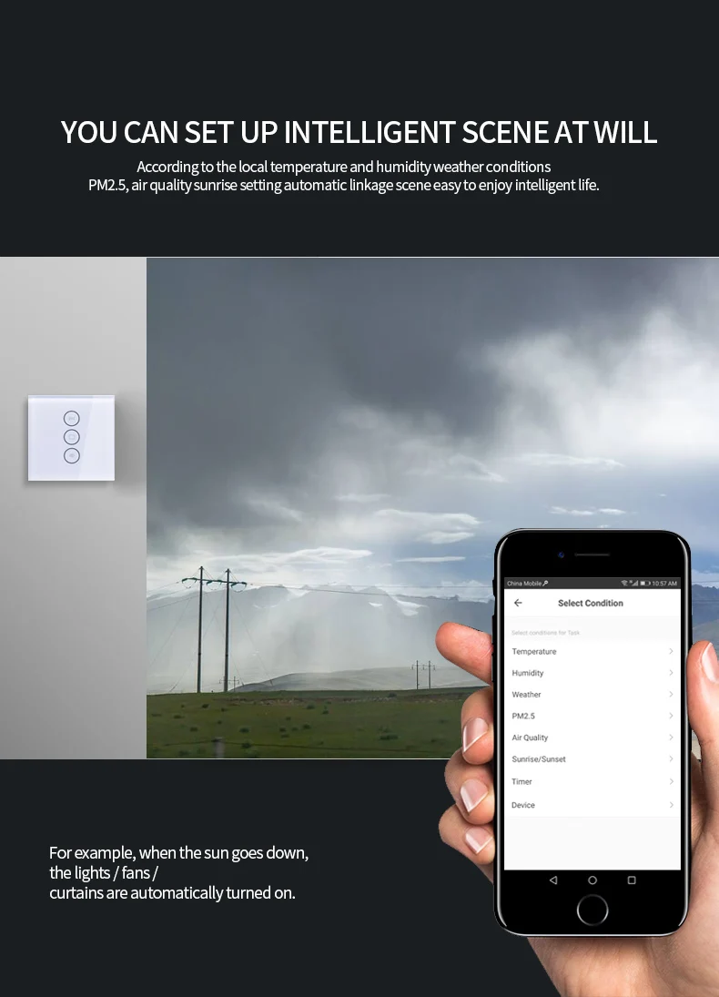 ЕС Wifi сенсорный занавес переключатель настенный переключатель Голосовое управление от Alexa/Google phone управление для электрического занавес мотор умный дом