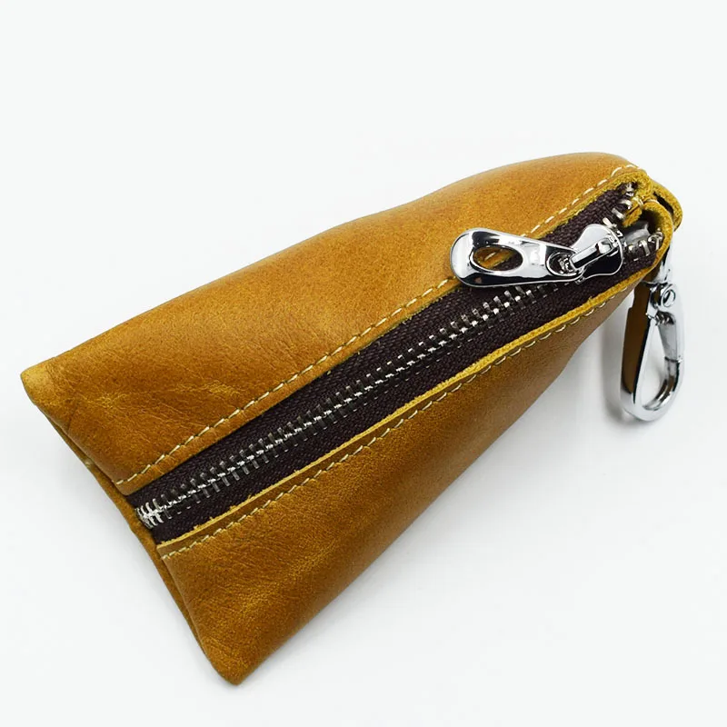 2019 Новое поступление кошелек-брелок для ключей из натуральной кожи мужчин