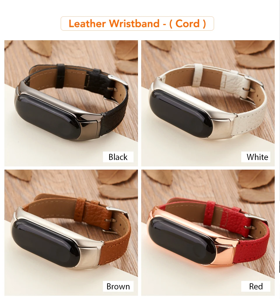 Браслет из нержавеющей стали MiBand 3 ремешок из натуральной кожи для Xiaomi Band3 Смарт-часы браслет металлический MiBand3 ремешок Браслеты