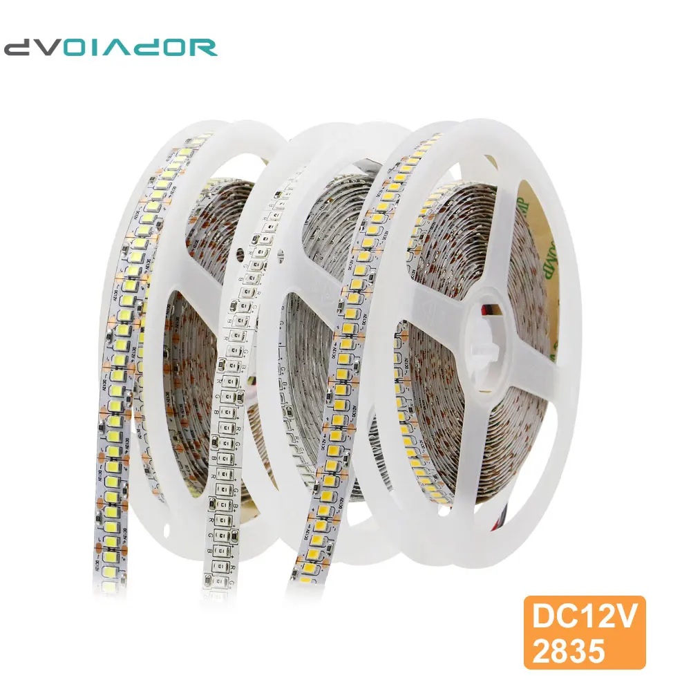 5 м 2835 Светодиодная лента не Водонепроницаемая [DVOLADOR] DC12V 240 светодиодов/M RGB 243led/m
