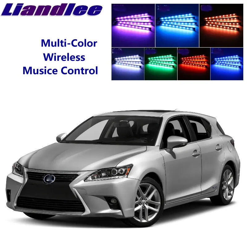 

LiandLee Car Interior Floor Decorative Atmosphere Seats Ambient Neon light For Lexus CT 200h 300h 400h 2011-2019