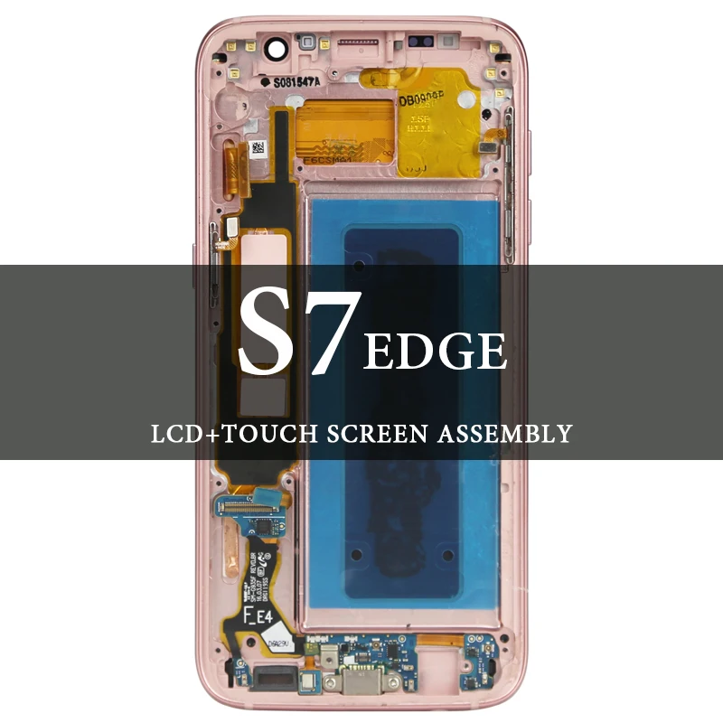 

For S7 Edge LCD Dispaly With Frame Grade LCD Touch Screen Assembly For G935F LCD Digitizer Super AMOLED