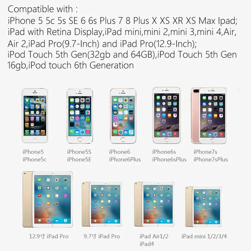 Для Lightning для цифрового AV HDMI 4K USB кабель iPhone к адаптер Разъем 1080P HD адаптеры XS X iPad Air