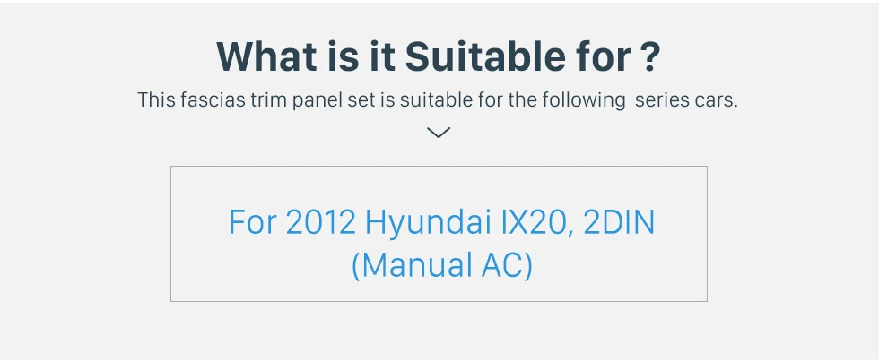 Seicane черный 2Din автомобиля радио фасции рамка DVD панель приборной панели для 2012 hyundai IX20 с ручным AC