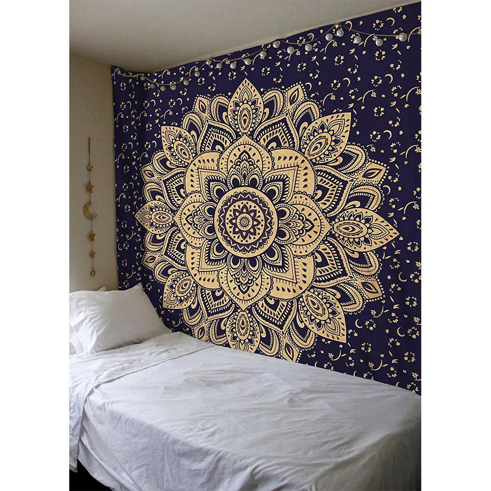 Wall Tapestry Indian Mandala Hippie Blanket Bohemian Hanging Carpet Boho Beach Towel Bedspread for Living Room Decoration | Дом и сад