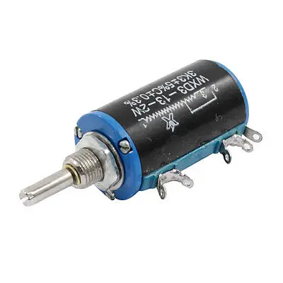 2W 3.3K ohm 5 Terminals Multiturn Wire Wound Pot Potentiometer WXD3-13 | Screws