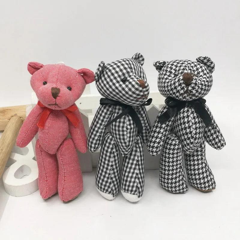 Новые Милые мишки с бантом плюшевые игрушки вязаный плюшевый мишка кукла каваи