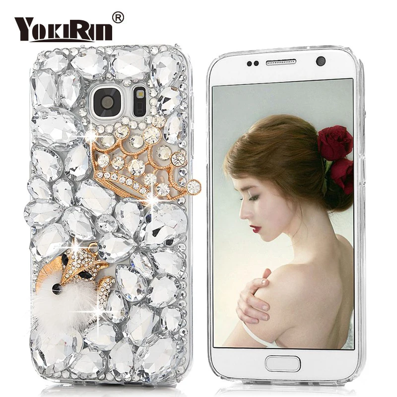 YOKIRIN 3D блестящих стразах для samsung Galaxy S7 блестящие ручной работы с украшением в