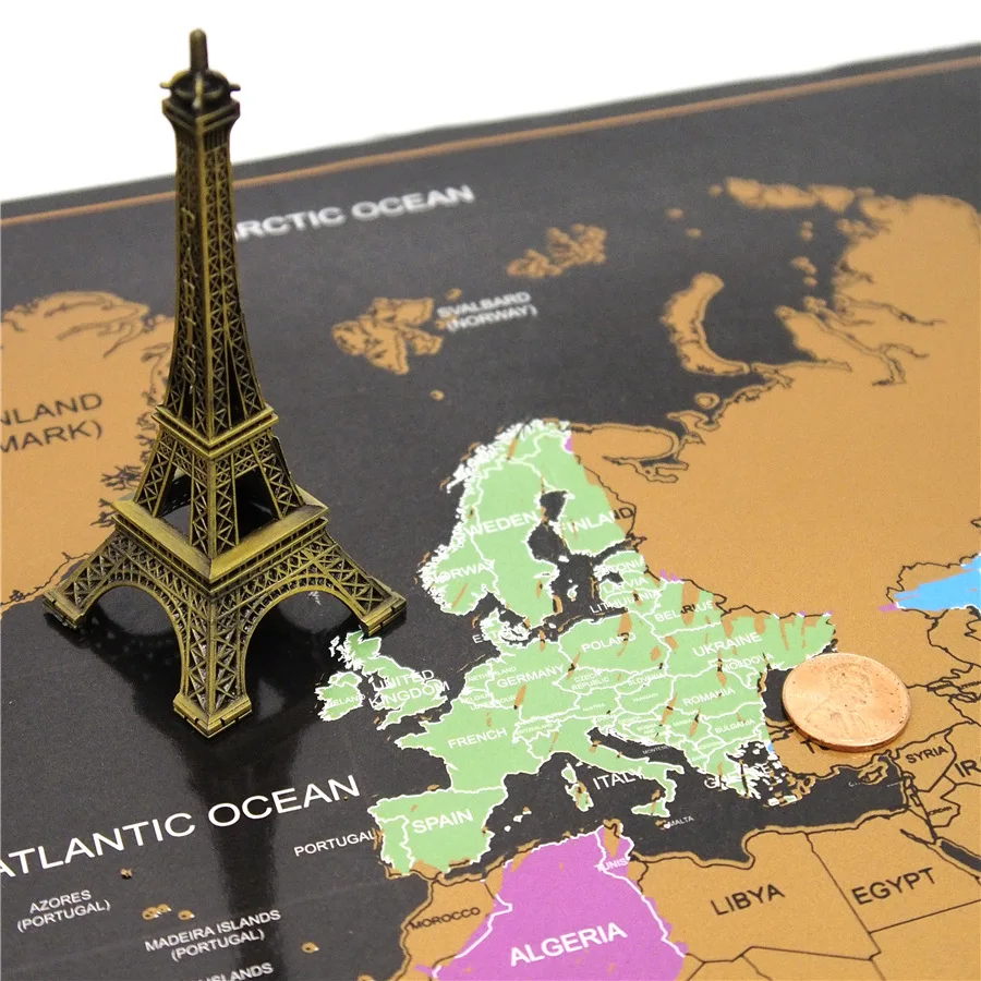 3 вида прямых поставок Роскошная Карта мира путешествия по всему миру английская