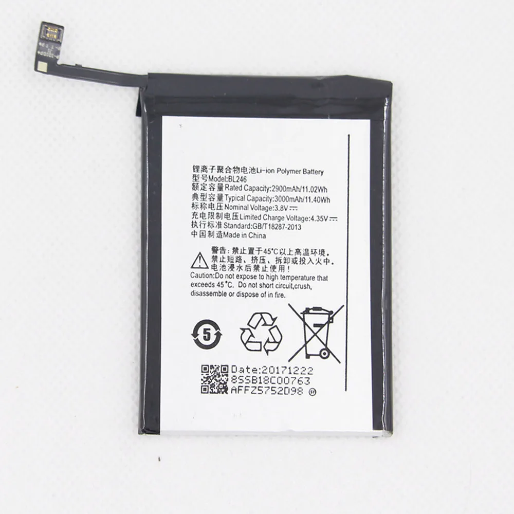 

10pcs/lot BL246 Battery 2900mAh/3000mAh For Lenovo Vibe Shot Vibe Max Z90 Z90-3 Z90-7 Z90 Battery