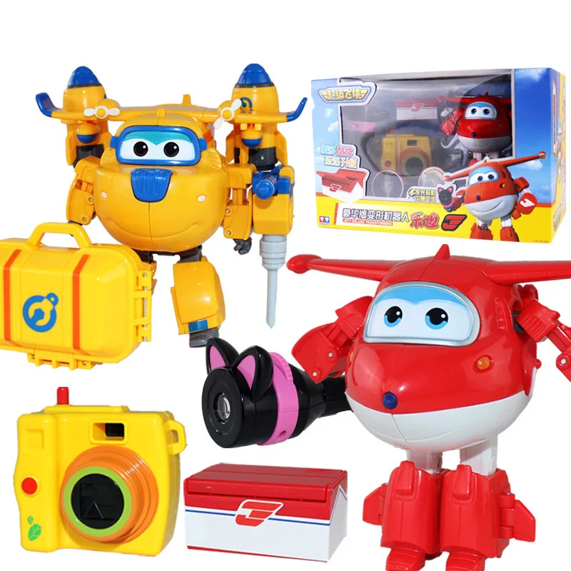 Супер Крылья фигурку игрушечные лошадки большой самолет робот Superwings Трансформеры-аниме мультфильм для мальчиков подарок