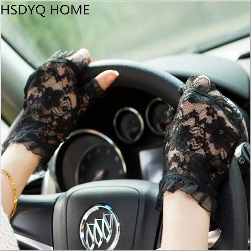 

Black summer Short bridal Gloves Elegant Write Fingerless Wholesale Hot Sale Paragraph Rhinestone Bridal Wedding Gloves