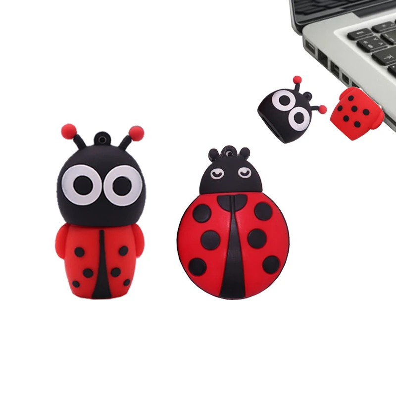 Usb-флеш-накопитель в виде божьей коровки 64 ГБ 128 4 8 16 32 | Компьютеры и офис