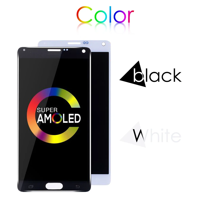 Super AMOLED 5 7 дюйма для SAMSUNG GALAXY Note 4 N910A N910F ЖК-дисплей сенсорный экран в сборе