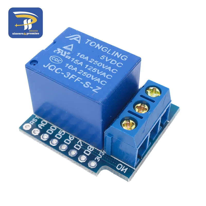 Релейный модуль для wemos D1 MINI 5V высокоуровневый триггер Один 1 канальный релейный