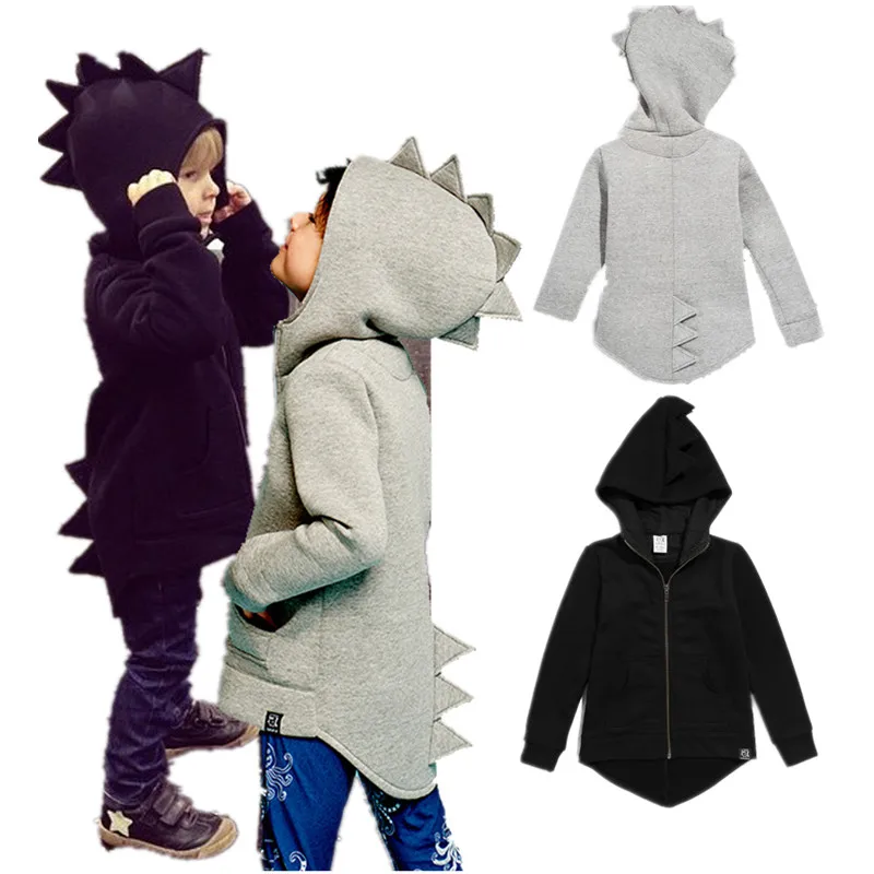 

2020 Spring Baby Boy Jacket Dino Costume Children Clothes Fashion Girls Hoodies Sweatshirts Kids Outfits Cotton Boys Coat Tops