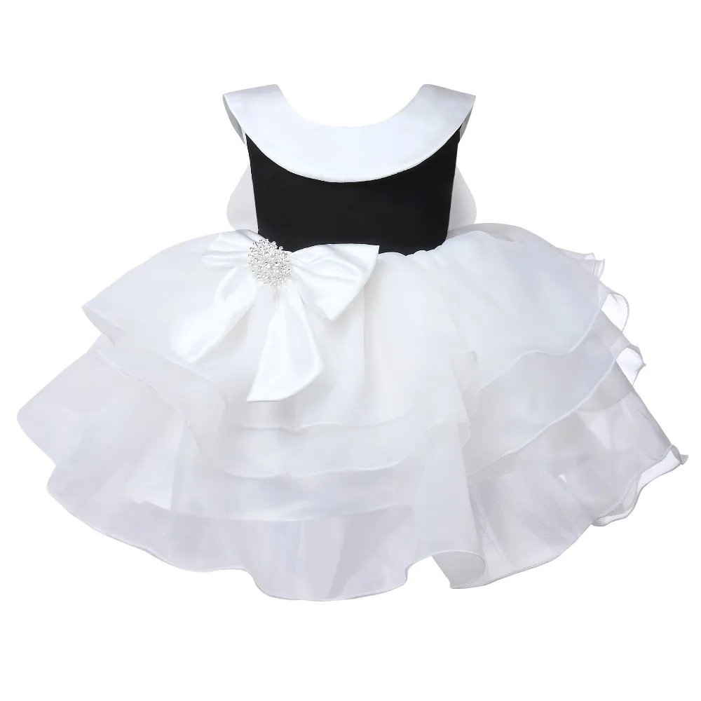 Layered Tulle Girl Summer Party Dress Pageant Gown Bow Princess Wedding Ball Kids First Communion Flower Dresses | Детская одежда и
