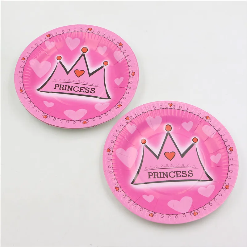 10 шт. на день рождения одноразовая розовая Милая принцесса проект &quotКорона&quot