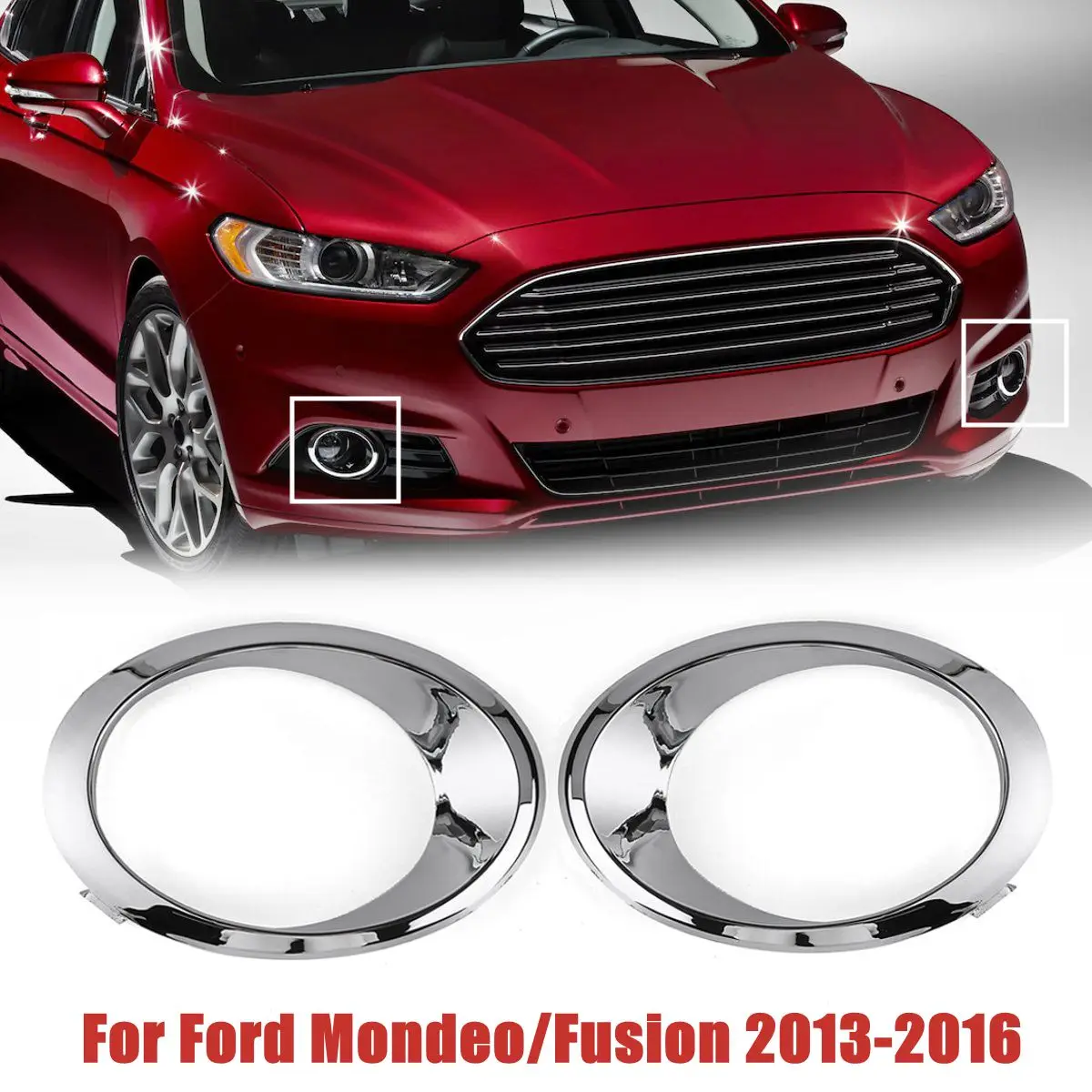 Крышка противотуманной фары LH/RH хромированная рамка для Ford Fusion Mondeo 2013 2014 2015 2016