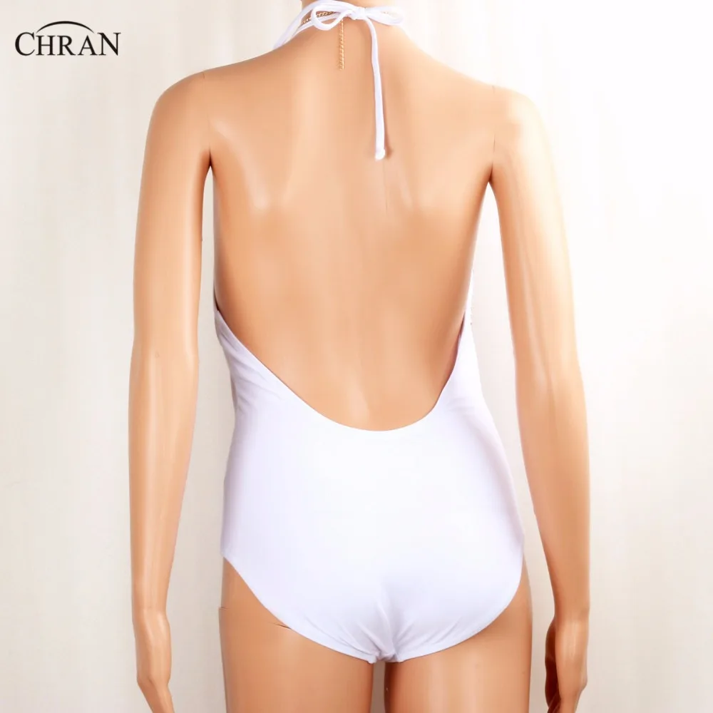 Chran пляжная цепь бюстгалтер рабыни жгут через шею ожерелье со стразами EDM для