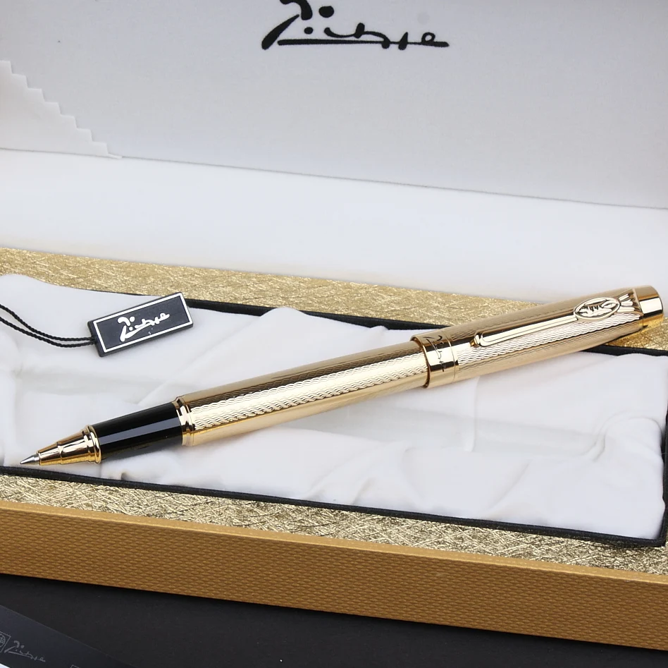 Picasso 933 Avignon Gold Rollerball Pen Exquisite Gift Box Packaging And Giving A Refill Perfect Free Shipping|pen set|pen with digital clockpen