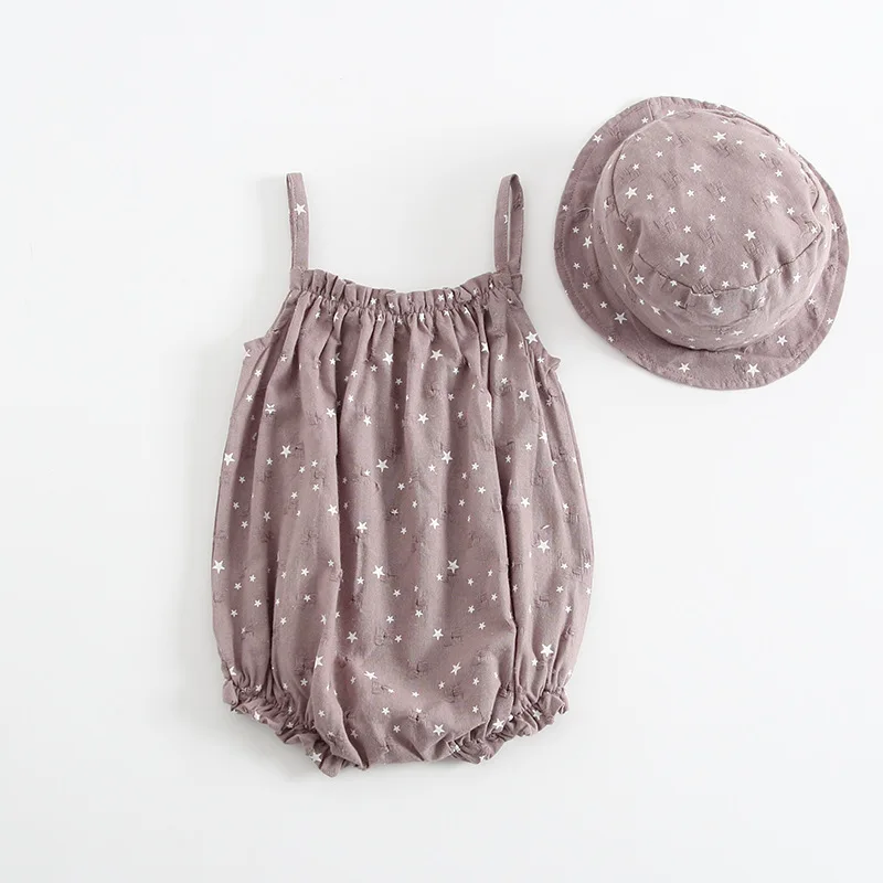 2019 Korean Baby Newborn Infant Rompers Climbing Clothes Summer Cotton Triangle Neonatal Kids With Hats | Детская одежда и обувь