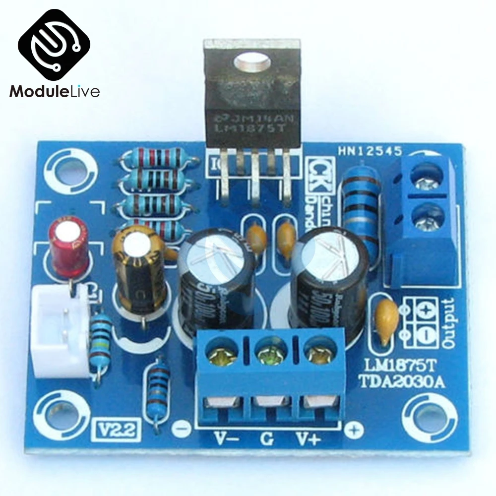 20 Вт HIFI моно канал 1CH LM1875T стерео аудио усилитель плата модуль DIY Kit|Детали и