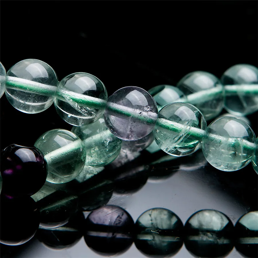 Свободная перевозка груза 8мм природных флюорита кварца браслеты простирания