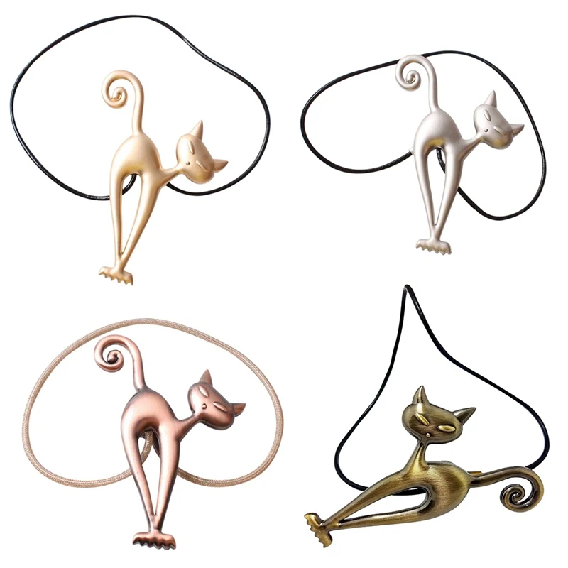 Милый котенок Дизайн домашний занавес Holdbacks магнитная пряжка Органайзер галстук