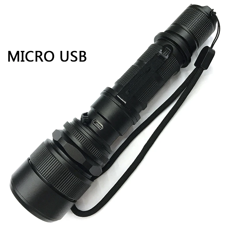 Litwod Z20188 XM L2 U3 USB Перезаряжаемый светодиодный фонарик 5000лм зум Алюминиевый пульт