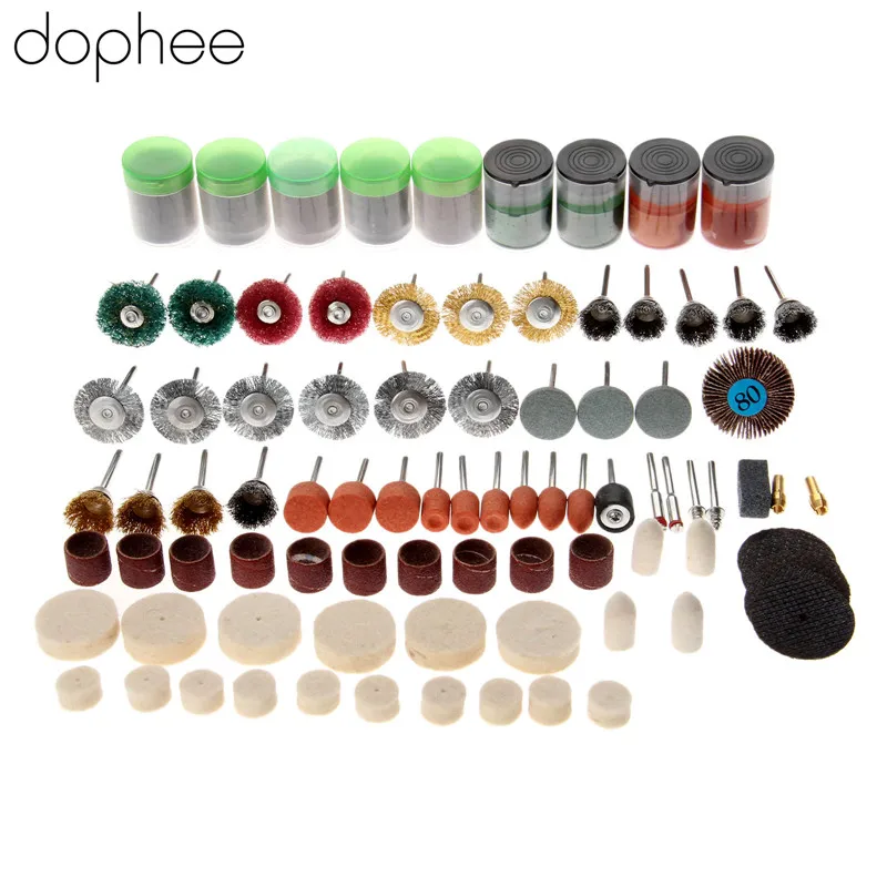 Dophee 262 шт. аксессуары для Dremel набор аксессуаров роторного инструмента резки